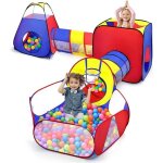 Tente de jeu 5 en 1 pour enfant - seaworld adventures - avec tunnel et piscine  balles - intrieur et ...