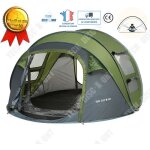 Tente de camping - grande - pop - up automatique - 3 places - imperméable - vert Tente de camping - grande - pop - up automatique - 3 places - imperméable - vert