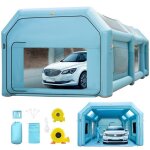 Tente peinture auto - vevor - cabine peinture gonflable voiture pulvrisation 2 souffleurs 8x4x3 m