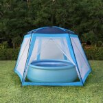 Vidaxl tente de piscine abri de soleil tente de plage abri de protection uv auvent jardin terrasse cour ...