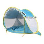 Tente de plage b�b� avec piscinetente camping portable requin pop - upamovible abri de plage anti uv ...