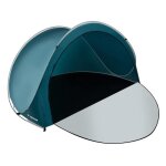 Tente de plage - generic - 200 x 120 x 110 cm - 3 personnes - pop - up - bleu et blanc