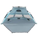 Tente de plage pop - up automatique famille 3 - 4 personnes anti uv upf 50 + avec 3 fen�tres et sac de ...