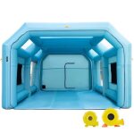 Tente pulvrisation gonflable pour voiture - vevor - 85x46x3 m - systme de filtration avec 2 souffleur ...