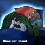 Tente de rve tente de lit parc de dinosaures pliable jouer tentes intrieure fille garon fantasy house ...