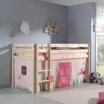 Tente textile - paris prix - pino spring - rose - lavable  30 - adaptable sur lit 90x200cm