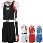Tenue boxe anglaise - metal boxe - ensemble short et d�bardeur - noir - respirant - polyester