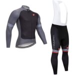 Tenue de cycliste maillot de v�lo manches longues homme + pantalon � bretelle vtt route ensemble de vetement ...