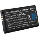 Tera� pack de batterie rechargeable en li - ion 2500mah 37v pour nintendo 3ds xl + tournevis