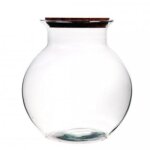 Terrarium en verre bouchon lige bose tulip 19x20