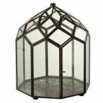 Terrarium en verre vintage brisla 30cm noir