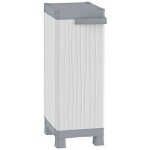 Armoire basse � colonne - terry store - age spa - 1002570 - plastique - gris clair / gris fonc� - modulaire ...