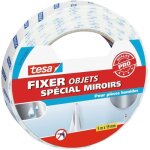 Tesa fixer objets double face miroir 5m x 19mm