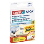Pastilles adhsives - tesa - pack de 200 - transparent - repositionnables - sans trace de gras
