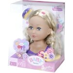 Tete a coiffer et a maquiller deluxe 27 pieces - poupee baby born sister - grand modele blond - coiffure ...