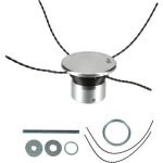Tte de dbroussailleuse universelle aluminium 4 fils nylon torsads 3mm