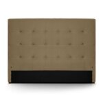 T�te de lit capitonn�e amor 160cm taupe