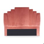 Tte de lit arena 140 cm velours rose