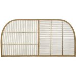 Tte de lit en bois de rotin coloris marron - longueur 160 x profondeur 4 x hauteur 80 cm