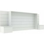 Tête de lit avec chevets faro blanc 160 cm Tête de lit avec chevets faro blanc 160 cm