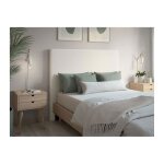 Tête de lit numa en tissu bouclette - blanc - largeur 160 cm Tête de lit numa en tissu bouclette - blanc - largeur 160 cm