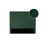 Tte de lit numa en tissu bouclette - vert fonc - largeur 160 cm