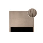 Tête de lit numa en velours côtelé - taupe - largeur 140 cm Tête de lit numa en velours côtelé - taupe - largeur 140 cm
