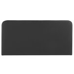 T�te de lit riven 140 rembourr�e fixation murale design arrondi moderne pour lit 140 cm ou moins noir ...