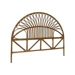 T�te de lit en rotin fonc� l 140 x p3 x h115cm