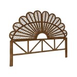 T�te de lit en rotin naturel l 160 x p6 x h130cm