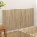 T�te de lit - salutuya - classic - ch�ne sonoma - bois massif - 160 x 15 x 80 cm
