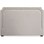 Tte de lit - paris prix - selena - 180 cm - tissu beige - design contemporain