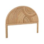 Tte de lit en rotin naturel. bois clair. bohme. l140 x p4. 5 x h115cm