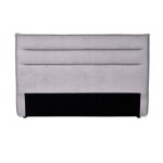 Tte de lit en tissu daphne compatible avec lits 140 et 160cm gris clair