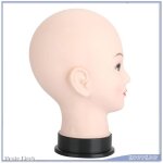 Tte de mannequin - v geby - pvc - 57 cm - lger - idal pour maquillage et affichage