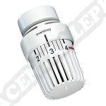 Tte thermostatique uni lh blanc avec bulbe liquid - oventrop