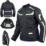 Textile blouson termique moto protections ce scooter �tanche fluo 3x
