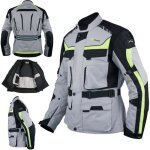 Textile blouson termique moto protections ce scooter étanche gris 3x Textile blouson termique moto protections ce scooter étanche gris 3x