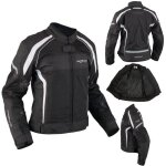 Textile moto blouson femme protections ce respirant t blanc 2x