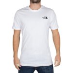 T - shirt homme the north face red box logo blanc - manches courtes - coton