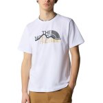 The north face t - shirt mountain line blanc - nf0a87ntfn4