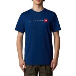 The north face t - shirt pour homme never stop exploring bleu nf0a87nsd1r
