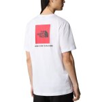 T - shirt homme the north face redbox blanc - coton - manches courtes - col arrondi
