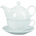 Thire duo en porcelaine blanche 45cl