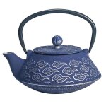 Th�i�re � filtre 800 ml fonte bleu marine th� oriental japonais d�coration ethnique �l�gante 18 cm 30189sgrg ...