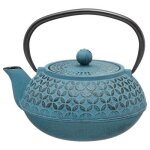 Thire - secret de gourmet - flower - 1 l - filtre inox - fonte bleue