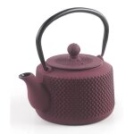 Th�i�re - ibili - yunan - fonte �maill�e - 800 ml - couleur vin rouge