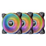 Ventilateur de radiateur - thermaltake - riing quad 12 rgb - 54 led - silencieux - 20 db