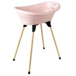 Thermobaby kit baignoire vasco rose poudr : baignoire + pieds + tuyau de vidange