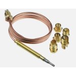 Thermocouple universel 60 cm pour appareil de cuisson avec kit embouts adaptables. rglage par crous ...